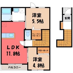 コンフォルトアンビエンテ Ⅱの物件間取画像